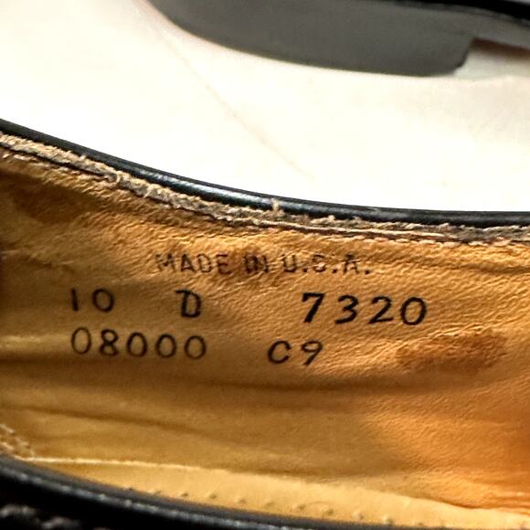 VERY GOOD Rancourt & Co. x Cole Haan Cap Toe Derby Black Calf Made Maine USA 10 - Picture 10 of 12